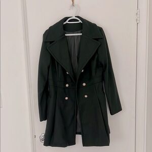 Elegant Dark Green Women's Coat